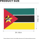 Mozambique Mozambican Flag Garden Yard House 2x3 ft Flags Double Sided Print Banner Indoor Outdoor Party Home Decorations for Boat Dorm House Balcony by GreenHaven Gardens
