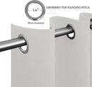 Easy-Going Blackout Curtains for Bedroom, Solid Thermal Insulated Grommet and Noise Reduction Window Drapes, Room Darkening Curtains for Living Room, 2 Panels (52x63 in, Light Linen) by CozyNest Decor