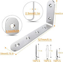 Furniture Anchors (4 Packs) Anti Tip Furniture Anchors for Baby Pet Proofing,Furniture Wall Anchor Furniture Dresser Bookshelf Falling Prevention Device for Children (Silver) by TinyTreasures Baby Boutique