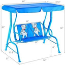 Outdoor Kids Patio Swing Bench with Canopy 2 Seats by LJGDeals