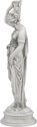 Design Toscano Dione the Divine Greek Water Woman Indoor/Outdoor Garden Statue, Medium, 22 inches tall, Cast Stone Resin, Antique Stone Finish by GreenHaven Gardens