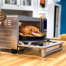 Nuwave Bravo Air Fryer Toaster Smart Oven, 12-in-1 Countertop Convection, 30-QT XL Capacity, 50°-500°F Temperature Controls, Top and Bottom Heater Adjustments 0%-100%, Brushed Stainless Steel Look by CozyNest Decor