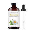 Majestic Pure Chamomile Essential Oil with Glass Dropper - Huge 4 Fl Oz - 100% Pure and Natural Chamomile Oil - Premium Grade Essential Oils for Diffuser, Aromatherapy, Soap and Candle Making by CozyNest Decor