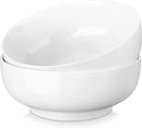 MALACASA Serving Bowls, 114 OZ(10") Extra Large Salad Bowls Set of 2, Porcelain White Serving Bowls for Salad, Soup, Pasta and Dinner, Large Ceramic Bowl Set for Entertaining, Series REGULAR by CozyNest Decor