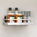 2PCS Kitchen Spice Rack, SUS304 Stainless steel Wall Mount Storage Rack, Seasoning Container, 11.8Inch Spice Organizer, Kitchen Seasoning Hanging Rack, Bathroom Shelf for Storing Toiletries by CozyNest Decor