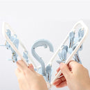 Clothes Drying Racks 2 Pack Small Folding Portable Underwear Hangers with Clips Socks 12 Clips 360° Rotatable Hook for Drying Towels Bras Baby Clothes Gloves Plast by TinyTreasures Baby Boutique
