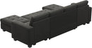 Belffin Modular Sectional Sleeper Sofa with Pull Out Bed Velvet Convertible U Shaped Sectional Sofa Couch with Storage Chaises for Living Room Grey by CozyNest Decor