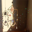Crystal Suncatcher Rose Quartz, Spiritual, Sun Catcher Hanging for Windows, Rainbow Maker, Crystal Indoor Garden Home Decor, Natural Gemstone Boho Decor (Rose Quartz) by GreenHaven Gardens