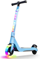 CBD Electric Scooter for Kids, 6 Mph Top Speed, Up to 5 Miles Range, 5.3" Solid Tires Wheel and Front Light, Kick Scooter Adjustable Height for Kids Age 6-12 by TinyTreasures Baby Boutique