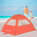 Gorich Beach Tent Sun Shelter for 3/4-5/6-7/8-10 Person with UPF 50＋ UV Protection, Lightweight & Easy Setup Beach Shade Canopy, Portable Beach Shade Tent Beach Cabana by TinyTreasures Baby Boutique