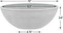 PSW Pot M25TP Collection Shallow Garden Bowl Low Planter for Succulents, Bonsai, Fairy Gardens, Herbs, 10-inch, Taupe by GreenHaven Gardens