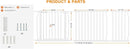 HOOEN Extra Wide Baby Gate for Doorways Stairs White Pressure Mounted Baby Gate Walk Through Child Gates for Kids or Pets Indoor Safety Gates 71.5-76.38 Inch by TinyTreasures Baby Boutique