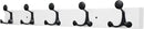 SKOLOO 30-Inch White Wood Coat Rack Wall Mount with 5 Triple Hooks - Ideal for Family Entrances, Classrooms, and Pet Supplies Storage - Perfect Coat Hooks for Wall by CozyNest Decor