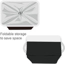 TheWarmHome Organization and Storage for Shelves - Extra Jumbo 3 Pack 20.5x15.7x13.8 inch Fabric Storage Basket for Organizing, Storage Bins for Shoes Towel Blanket (White & Black) by TinyTreasures Baby Boutique