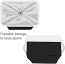 TheWarmHome Organization and Storage for Shelves - Extra Jumbo 3 Pack 20.5x15.7x13.8 inch Fabric Storage Basket for Organizing, Storage Bins for Shoes Towel Blanket (White & Black) by CozyNest Decor