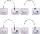 Fridge Lock (4 Pack),Refrigerator Lock with Keys,for Fridge, Cabinet Locks, Drawers, Dishwasher, Toilet and Child Safety Cabinet Locks, 3M Adhesive No Drilling (White 4pcs) by TinyTreasures Baby Boutique
