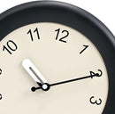 Kesin Wooden Wall Clock 12 Inch Silent Non Ticking Wall Clocks Battery Operated Simple Modern Small Analog Clocks Decorative for Kitchen, Living Room, Home,Bedroom, Office (Black) by CozyNest Decor