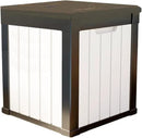 48 Gallon Outdoor Storage Box, Waterproof Resin Deck Box for Patio, Pool, and Garden, Lockable Bin for Cushions, Tools, and Accessories, UV-Resistant, White