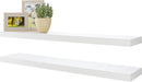 BAMEOS Floating Shelves,40 in W x 8in D Wall Mounted Wooden Shelves with Invisible Brackets Set of 2, Hanging Wall Shelves Decoration for Bedroom, Bathroom, Living Room and Kitchen by CozyNest Decor