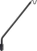 Kingsyard Heavy Duty Wall Mounted Deck Hook, 27"-39" Adjustable Metal Plant Wall Hanger for Hanging Bird Feeders, Planters, Lanterns, Wind Chimes, Wall Mounted by GreenHaven Gardens