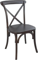 EMMA + OLIVER Walnut X-Back Chair by CozyNest Decor