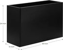 Heavy-Duty Steel Planter Box 38”x12”x24”, Rust-Resistant Large Outdoor & Indoor Plant Container, Metal Garden Box with Drainage Holes & Reinforced Edges by GreenHaven Gardens