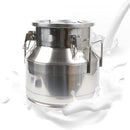 Stainless Steel Milk Can, 12L/3.16 Gallon Heavy Duty Airtight Storage Canister Milk Bucket with Lid, Embedded Silicone Milk Jug Wine Pail Water Cereals Bucket with Three Latches and Two Handles by CozyNest Decor