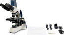 SWIFT Student Professional LED Binocular Compound Microscope with a Built-in 3MP Digital Camera,Siedentopf Head,Research-Grade,Mechanical Stage,Ultra-Precise Focusing,3W LED for Adults Lab by TinyTreasures Baby Boutique