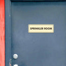 Signs ByLITA Standard Sprinkler Room Sign (Brushed Silver) - Large 2 Pack by GreenHaven Gardens