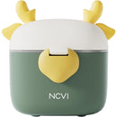NCVI Baby Formula Dispenser On The Go, Formula Container To Go, Formula Holder for Travel, Outdoor Picnic with Baby Infant, Portable Container for Milk Powder, Snacks, Candy, Fruits (Green) by TinyTreasures Baby Boutique
