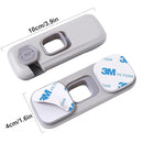5 Pack Child Proof Refrigerator Lock, QYESWHSR Fridge Locks for Kids with Sticky Adhesive Pads, Child Safety Locks for Doors, RV Refrigerator, Oven Lock Child Safety Baby Cabinet Locks - Grey Updated by TinyTreasures Baby Boutique