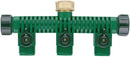 Orbit 3 Pack 5 Port Hose Faucet Watering Manifold with Three Shut Off Valves by GreenHaven Gardens