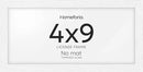 Homeforia 4x9 Business License Frame White, High End Oak 4 x 9 White Wood Certificate Frames, 9x4 Wooden Document Frames for Wall or Tabletop, 4 by 9 Picture Frames, Tempered Glass, Wall Kit, Set of 1 by CozyNest Decor