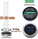 SunKite Solar Mason Jar Lights [Updated], 8 Pack 20 LED Waterproof Fairy Firefly Jar Lids String Lights with Hangers(NO Jars), Patio Yard Garden Wedding Decoration - Colorful by GreenHaven Gardens