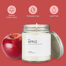 1OAK Soy Wax Scented Candles (Apple) - Soy Candles for Home Scented - Long Burning Premium - Hand-Poured (7oz)