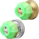 Door Handle Grip Doorstop Knob Stopper Cover, Set of 2 Door Knob Grips Universal Size (Neon Green) by TinyTreasures Baby Boutique