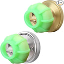 Door Handle Grip Doorstop Knob Stopper Cover, Set of 2 Door Knob Grips Universal Size (Neon Green) by TinyTreasures Baby Boutique