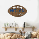 Personalized Football Name Sign, Wooden Name Sign, Football Nursery Decor, Baby Name Sign Wood Sign, Nursery Name Sign for Baby Boys, Football Gift, Kids Room Decor gift/20 by TinyTreasures Baby Boutique