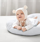 Baby Lounger for Newborn 0-18 Months, Bionic Design Infant Floor Seats & Loungers for Home and Travel, Soft Organic Cotton Baby Lounger, Newborn Babies Shower Gifts by TinyTreasures Baby Boutique