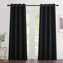 NICETOWN Black Blackout Curtains 84 inch Length 2 Panels, Grommet Thermal Insulated Window Treatments Light & Sound Reducing Drapes for Living Room/Bedroom, W46 x L84 by TinyTreasures Baby Boutique