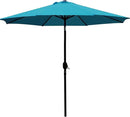 Sunnyglade 9' Patio Umbrella Outdoor Table Umbrella with 8 Sturdy Ribs (Teal Blue) by GreenHaven Gardens