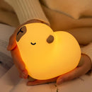 Cute Capybara Night Light, LED Capybara Lamp Rechargeable Touch Bedside Lamp,Squishy Animal Nightlight,3 Levels Dimmable,30Min Timer Nursery Night Light for Kids, Bedroom Baby Boys Girls Gifts by TinyTreasures Baby Boutique