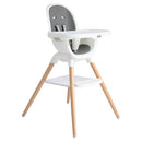 Joie Chai Multi-Mode Highchair - European Beech Wood, Convertible, 9+ Modes, Birth up to 60 lb. (Shadow) by TinyTreasures Baby Boutique