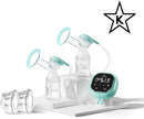 Zomee Z2 Double Electric Breast Pump - Shabbat Mode Edition - Portable, Hands Free Pumping Hospital Grade Wearable Breast Pump Including; Silicone Hands Free Collection Cups 8 OZ by TinyTreasures Baby Boutique