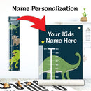 Personalized Kids Canvas Growth Chart, Kids Height Chart, Growth Chart Banner, Dinosaur Theme by TinyTreasures Baby Boutique