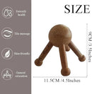 Wooden Trigger Point Massage Tool,Spider Shape 5 Legs Massager,Scalp Massager Scraping Tool for Back,Neck,Shoulder and More by CozyNest Decor