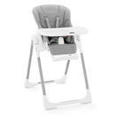 INFANS High Chair for Babies & Toddlers, Foldable Highchair with Multiple Adjustable Backrest Footrest Seat Height, Removable Tray, Detachable PU Leather Cushion, Built-in Rear Wheels (Light Grey) by TinyTreasures Baby Boutique
