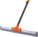 Rubber Floor Squeegee for Concrete Floor, Tile Floor, Metal Aluminium Heavy Duty Garage Shower Floor Squeegee Broom for Removing Water, Commercial Scrubber Mop with Extendable Long Handle by GreenHaven Gardens