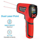 '-40℉~2912℉ MESTEK Infrared Thermometer Temperature Gun,50:1 Dual Laser High Temp Thermometer with Thermocouple Probe, Non-Contact Industrial Pyrometer for Engine, Kiln, Forging,Humidity Measurement by TinyTreasures Baby Boutique