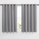 NICETOWN Bedroom Blackout Curtain & Drapes - Grommet Solid Window Treatment Thermal Insulated Noise Reducing for Bedroom/Home Office (2 Panels, W66 x L54, Silver Grey) by TinyTreasures Baby Boutique